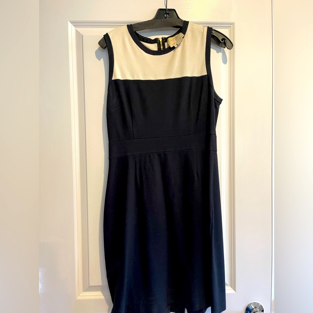 Kate Spade jersey stretch black and white dress size 10
